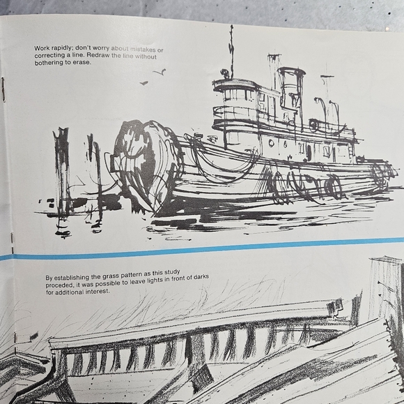 The Art of Drawing How To Instruction Book B-377 Vintage Softcover - Picture 12 of 16